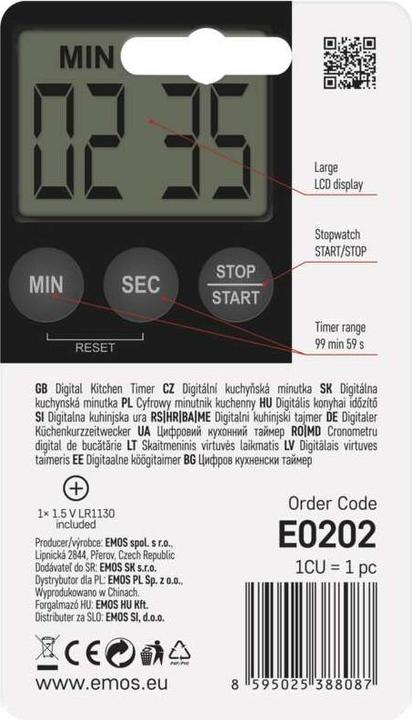 Produktbild Emos Digitaler Küchentimer E0202