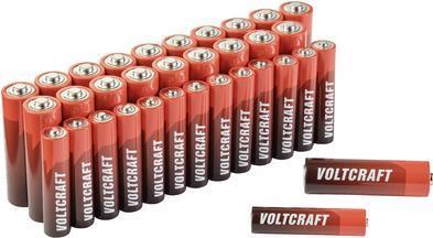 Voltcraft Batterie-Set Mignon, Micro 34 St. inkl. Box (34 Stk., AAA, AA)