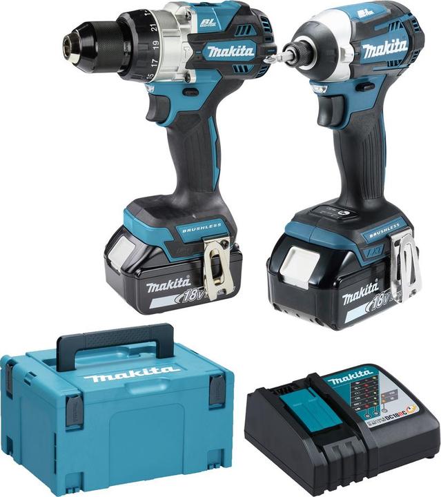 Produktbild Makita 18v Lxt 2 Piece Brushless Combi & Im (Akkubetrieb)