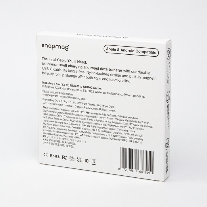 Actual product image Snapmag Magnetisches USB-C Kabel Typ C (1 m)