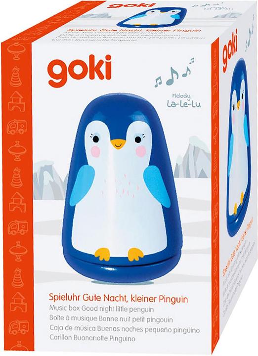 Produktbild Goki Holz-Spieluhr Kleiner Pinguin Gute Nacht