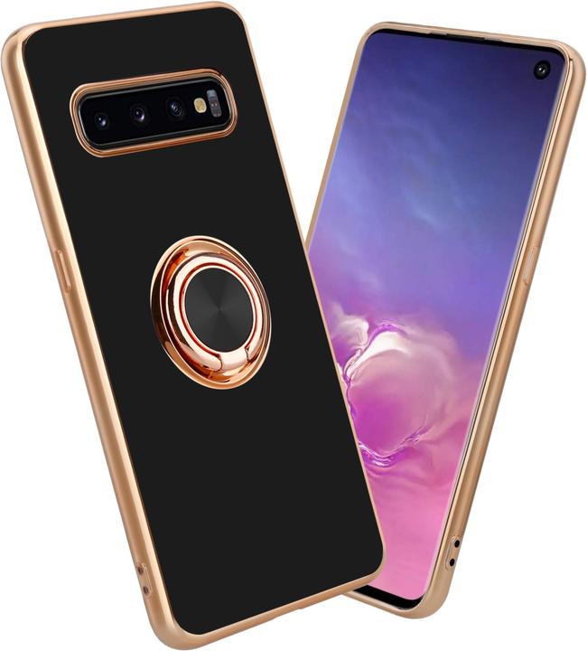 Produktbild Cadorabo Hülle für Samsung Galaxy S10 PLUS im TPU mit Kameraschutz und Ring LM089 Style (Samsung Galaxy S10+)