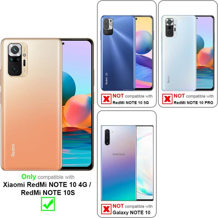 Immagine prodotto Cadorabo Cover per Xiaomi RedMi NOTE 10 4G / RedMi NOTE 10S in TPU Fluid LM162 Style (Xiaomi Redmi Nota 10S, Xiaomi Mi Note 10)