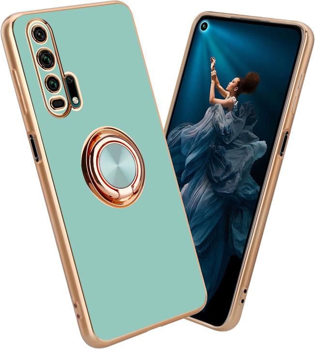 Glossy turquoise - gold