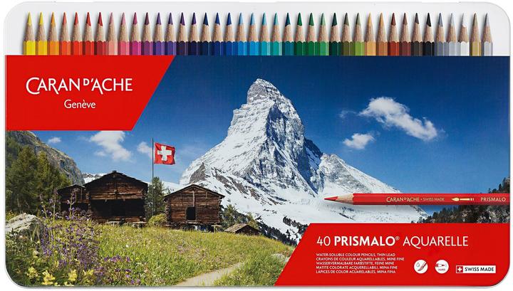 Caran d'Ache Prismalo Aquarelle Metallschachtel (Multicolore, 40 x)