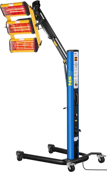 Actual product image MSW Infrared Paint Dryer - 3,300 W - 3 lamps - Pulse (3300 W)