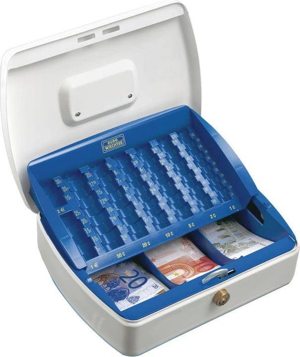 Burg Wächter Geldkassette ZK 2307 EURO (B x H x T) 330 x 75 x 235 mm Weiss, Blau