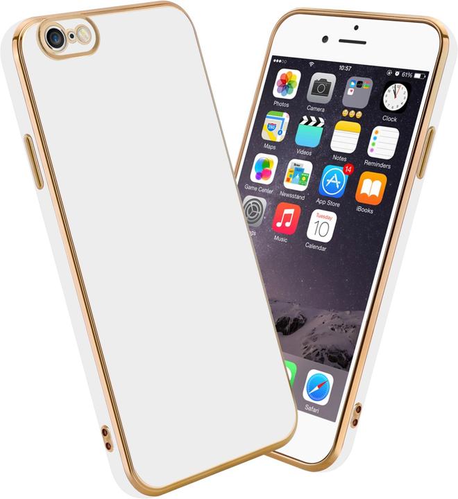 Glossy white - gold