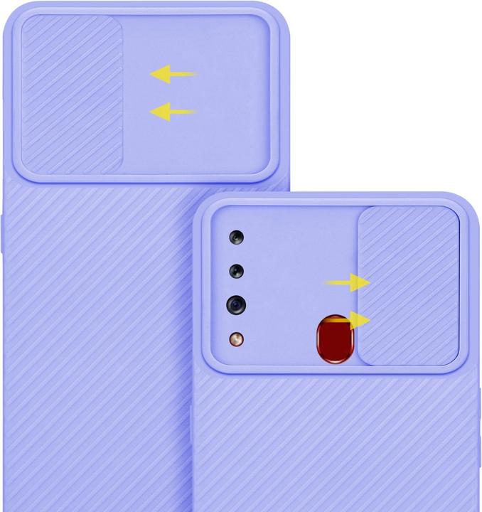 Productafbeelding Cadorabo Hoesje voor Samsung Galaxy A20s in TPU met camerabescherming LM009 Style (Samsung Galaxy A20)