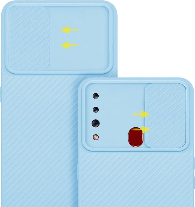 Productafbeelding Cadorabo Hoesje voor Samsung Galaxy A20s in TPU met camerabescherming LM009 Style (Samsung Galaxy A20)