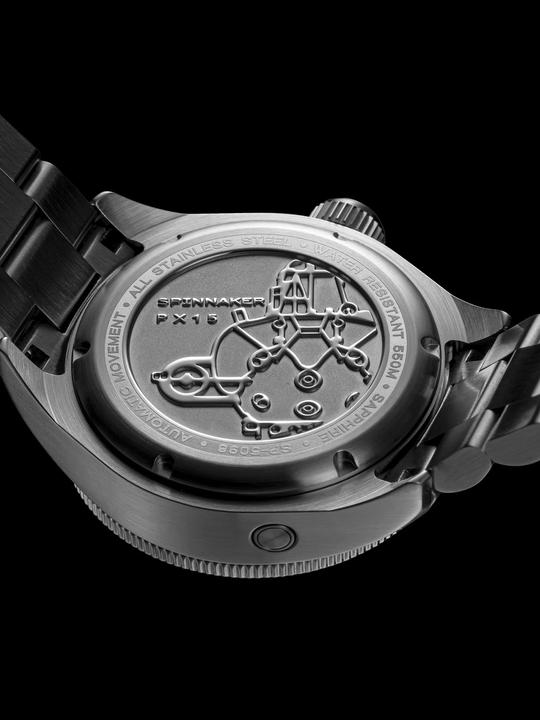 Immagine prodotto Spinnaker SP-5098-33 Orologio subacqueo automatico Picard Volcano Black 45mm 55ATM (Orologio sub)