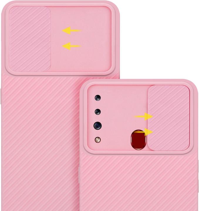 Productafbeelding Cadorabo Hoesje voor Samsung Galaxy A20s in TPU met camerabescherming LM009 Style (Samsung Galaxy A20)
