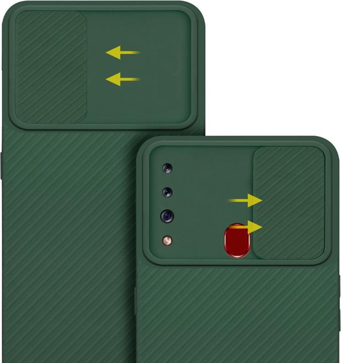 Productafbeelding Cadorabo Hoesje voor Samsung Galaxy A20s in TPU met camerabescherming LM009 Style (Samsung Galaxy A20)