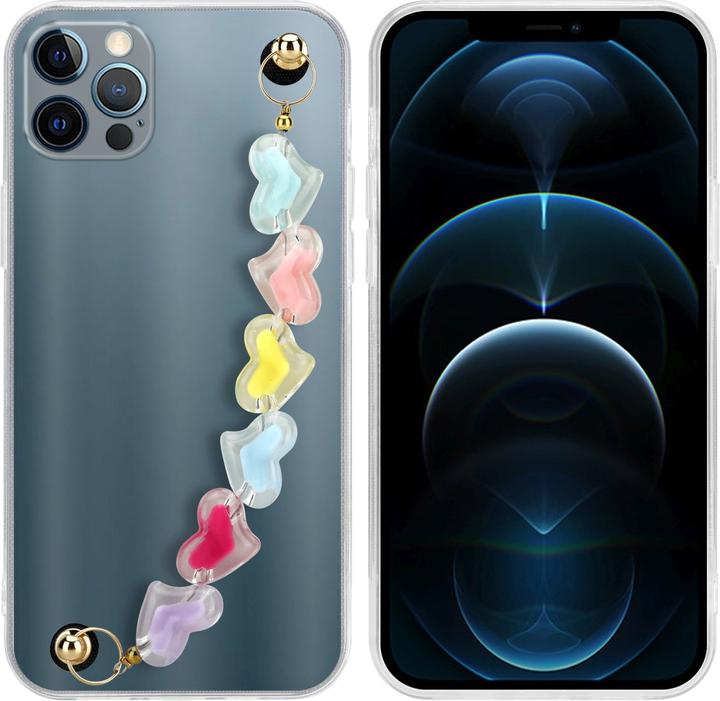 Transparent with colourful hearts