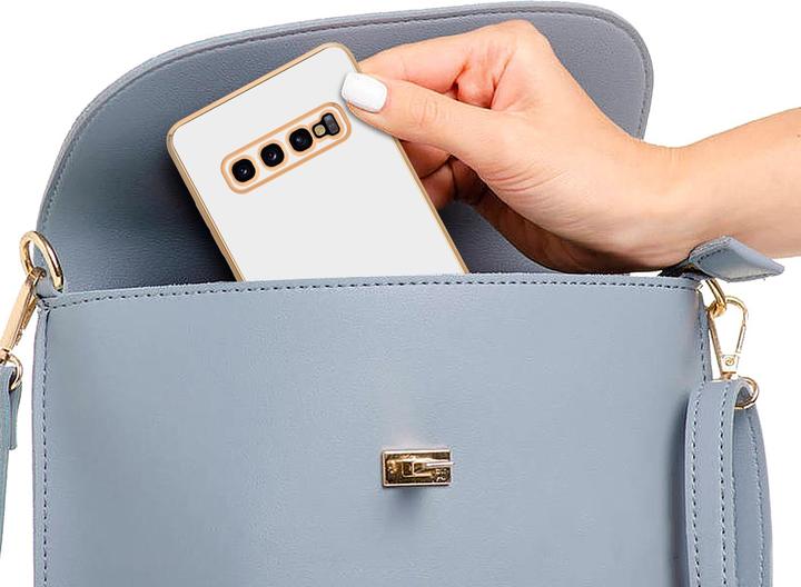 Produktbild Cadorabo Hülle für Samsung Galaxy S10 PLUS im TPU mit Kameraschutz LM130 Style (Samsung Galaxy S10+)