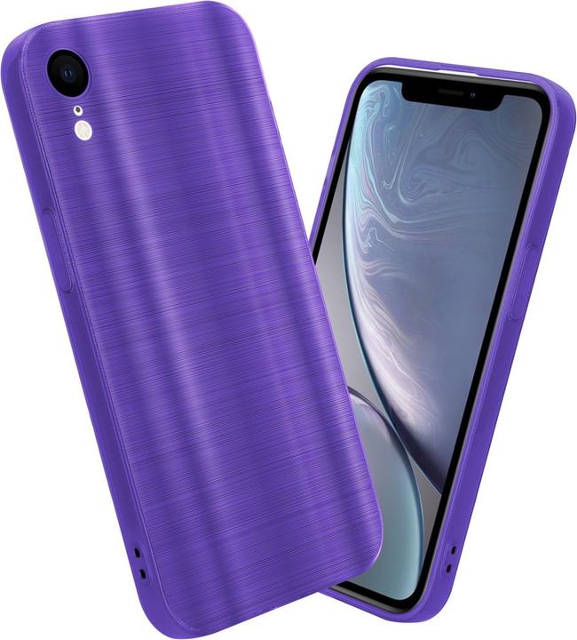 Produktbild Cadorabo Hülle für Apple iPhone XR im TPU Brushed Kameraschutz LM160 Style (Apple iPhone XR)