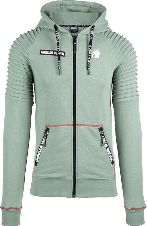 Immagine prodotto Gorilla Wear Georgia Zip Hoody - Grün (S)