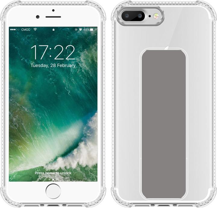 Productafbeelding Cadorabo Hoesje voor Apple iPhone 7 PLUS / 7S PLUS / 8 PLUS in TPU met houder LM167 Style (Apple iPhone 7 Plus, Apple iPhone 7s Plus)