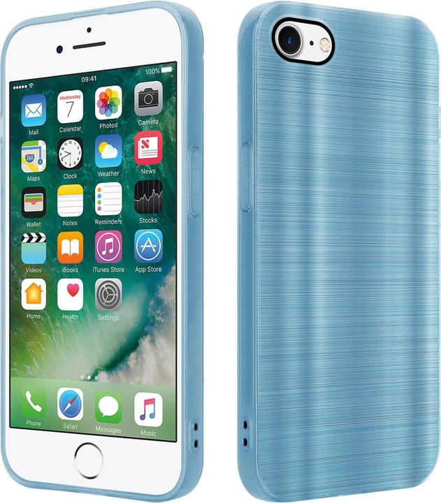 Produktbild Cadorabo Hülle für Apple iPhone 7 / 7S / 8 / SE 2020 im TPU Brushed Kameraschutz LM160 Style (Apple iPhone 7, Apple iPhone SE (2nd Gen))