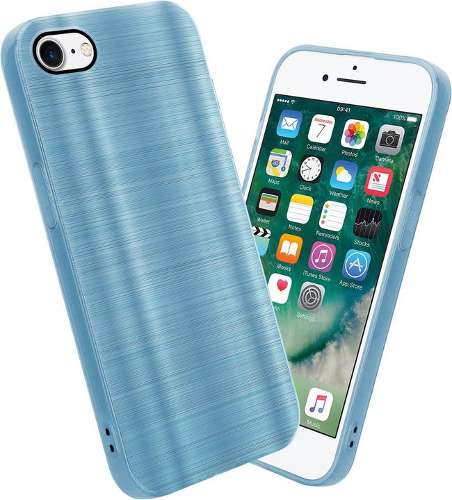 Produktbild Cadorabo Hülle für Apple iPhone 7 / 7S / 8 / SE 2020 im TPU Brushed Kameraschutz LM160 Style (Apple iPhone 7, Apple iPhone SE (2nd Gen))