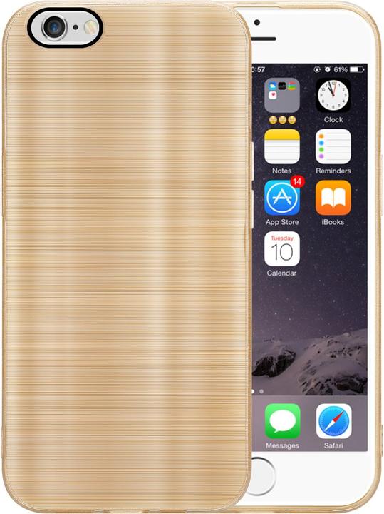 Produktbild Cadorabo Hülle für Apple iPhone 6 / 6S im TPU Brushed Kameraschutz LM160 Style (Apple iPhone 6)