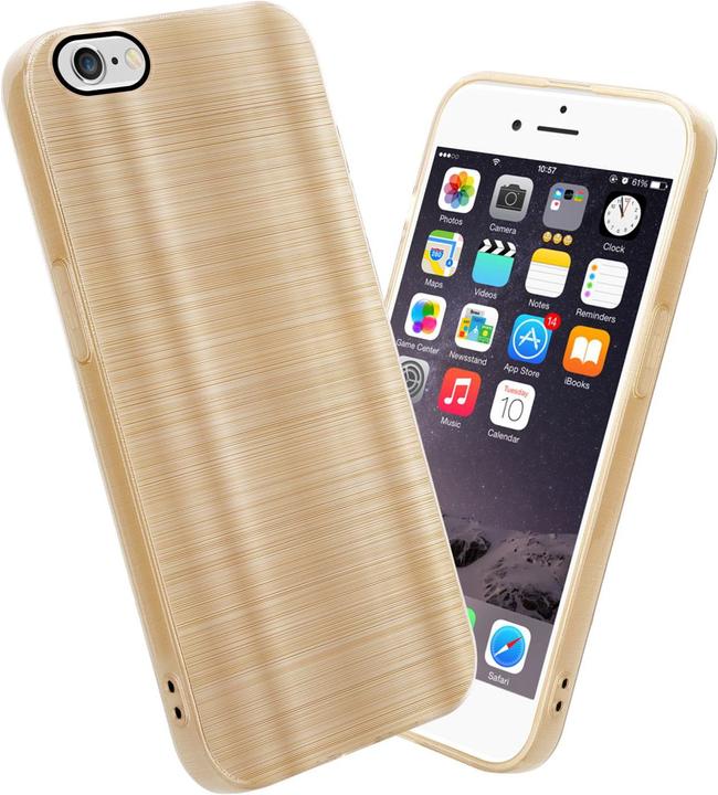 Produktbild Cadorabo Hülle für Apple iPhone 6 / 6S im TPU Brushed Kameraschutz LM160 Style (Apple iPhone 6)