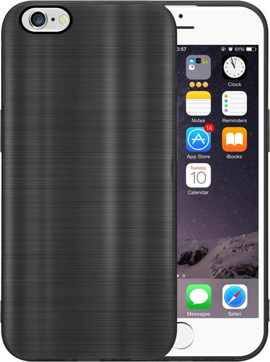 Produktbild Cadorabo Hülle für Apple iPhone 6 / 6S im TPU Brushed Kameraschutz LM160 Style (Apple iPhone 6)
