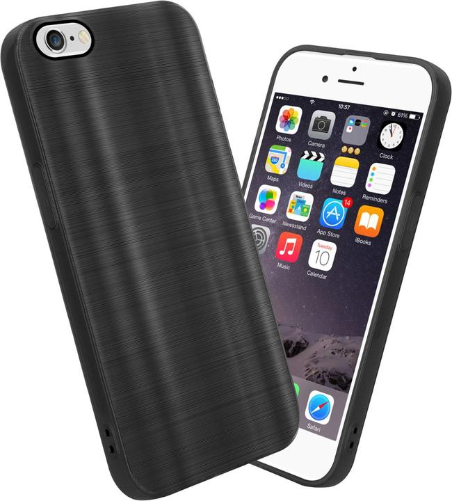 Produktbild Cadorabo Hülle für Apple iPhone 6 / 6S im TPU Brushed Kameraschutz LM160 Style (Apple iPhone 6)