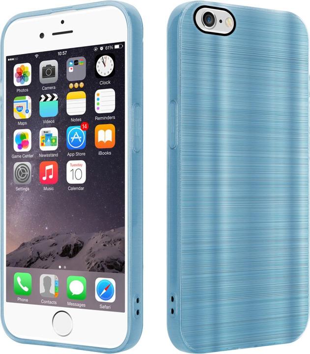 Produktbild Cadorabo Hülle für Apple iPhone 6 / 6S im TPU Brushed Kameraschutz LM160 Style (Apple iPhone 6)