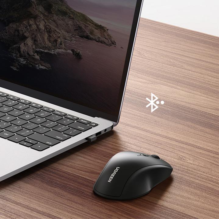 Produktbild Ugreen Wireless mouse MU101 2.4G+BT (Blue) (Kabellos)