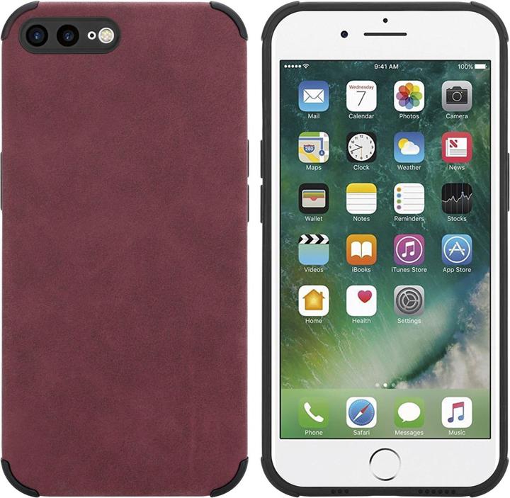 Produktbild Cadorabo Hülle für Apple iPhone 7 PLUS / 7S PLUS / 8 PLUS im TPU Matt Leder LM161 Style (Apple iPhone 7 Plus, Apple iPhone 7s Plus)