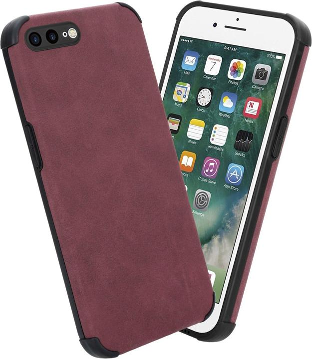 Produktbild Cadorabo Hülle für Apple iPhone 7 PLUS / 7S PLUS / 8 PLUS im TPU Matt Leder LM161 Style (Apple iPhone 7 Plus, Apple iPhone 7s Plus)