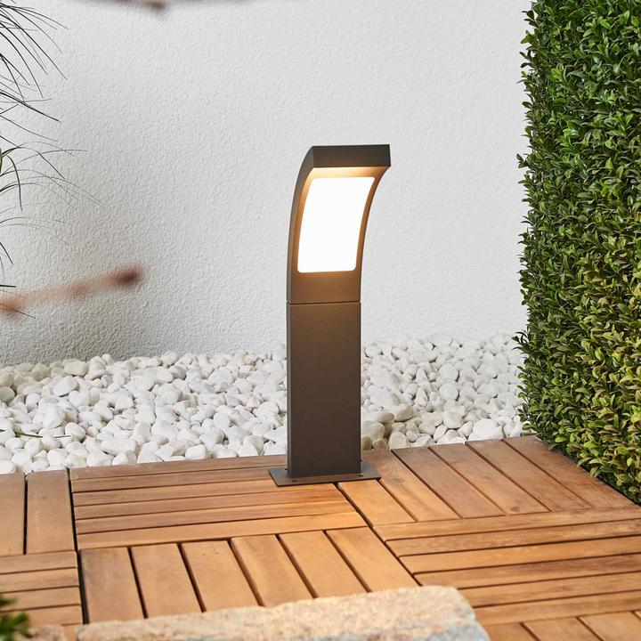 Immagine prodotto Lucande Lampada da giardino per esterni Juvia H40 Grafite/Opale (520 lm, IP54)