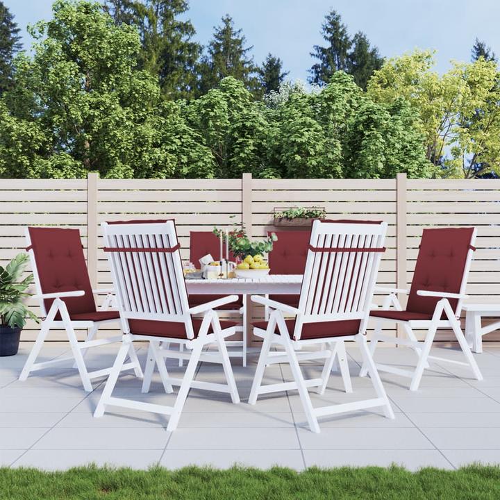 Produktbild VidaXL Hochlehner-Auflagen 6 Stk. Stoff (120 x 50 x 4 cm)