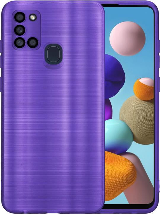 Actual product image Cadorabo Case for Samsung Galaxy A21s in TPU Brushed Camera Protector LM160 Style (Samsung Galaxy A21s)
