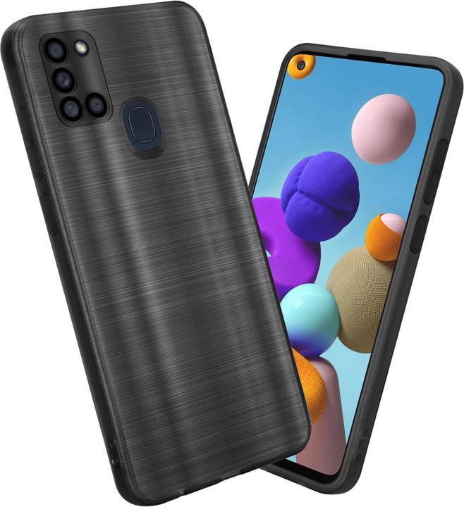 Produktbild Cadorabo Hülle für Samsung Galaxy A21s im TPU Brushed Kameraschutz LM160 Style (Samsung Galaxy A21s)