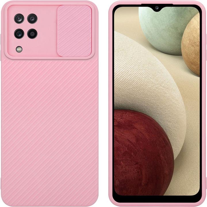 Productafbeelding Cadorabo Hoesje voor Samsung Galaxy A12 / M12 in TPU met camerabescherming LM009 Style (Samsung Galaxy M12, Samsung Galaxy A12)