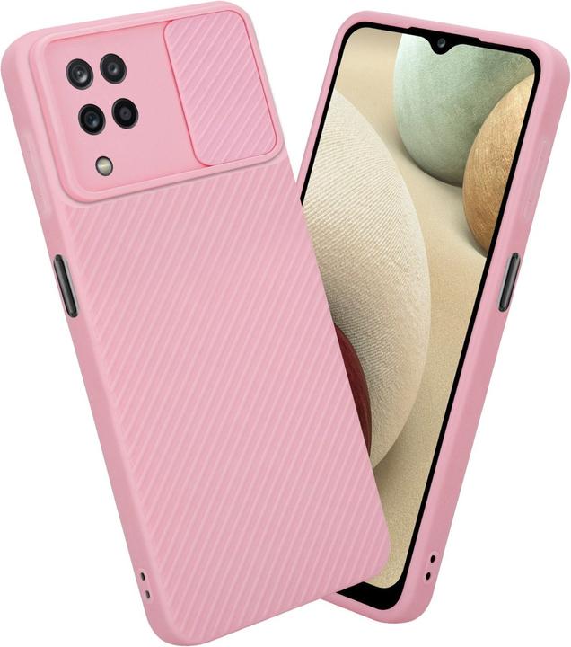 Productafbeelding Cadorabo Hoesje voor Samsung Galaxy A12 / M12 in TPU met camerabescherming LM009 Style (Samsung Galaxy M12, Samsung Galaxy A12)
