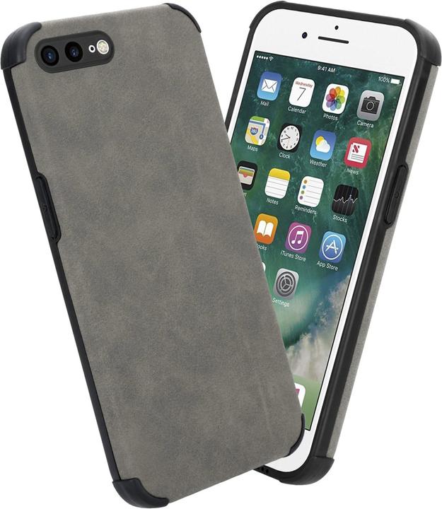 Produktbild Cadorabo Hülle für Apple iPhone 7 PLUS / 7S PLUS / 8 PLUS im TPU Matt Leder LM161 Style (Apple iPhone 7 Plus, Apple iPhone 7s Plus)