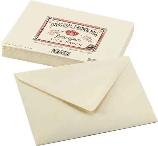 Produktbild Crown Mill Karten Classicline creme 10er Set (10 Stk.)