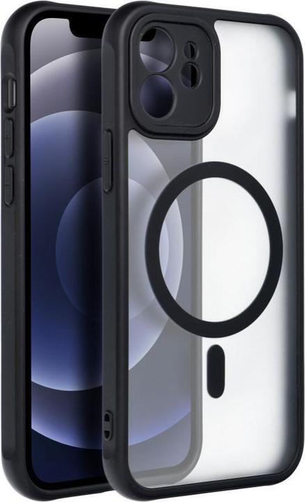 Produktbild OEM Back panel cover FULL MATTE MAG COVER case compatible with MagSafe for IPHONE 12 black (Apple iPhone 12)