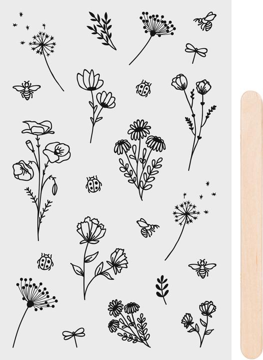Produktbild Heyda Rubbel-Sticker "Blumen"