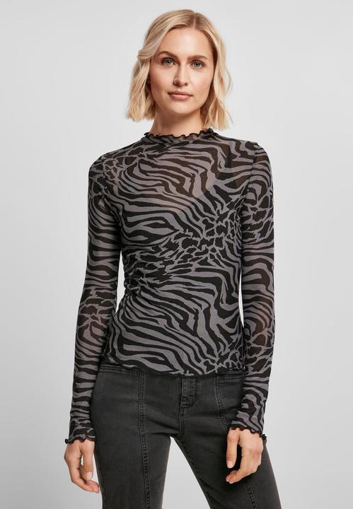 Immagine prodotto Urban Classics Donna AOP Mesh Turtleneck Longsleeve (4XL)