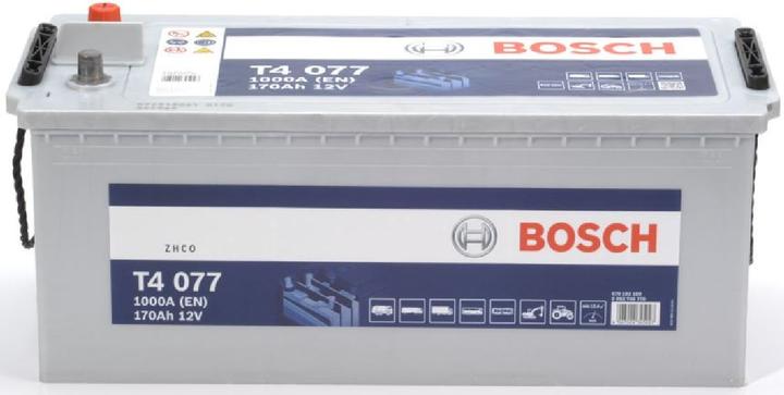 Bosch Automotive Starter battery T4 077 12V 170Ah 1000A (12 V, 170 Ah, 1000 A)