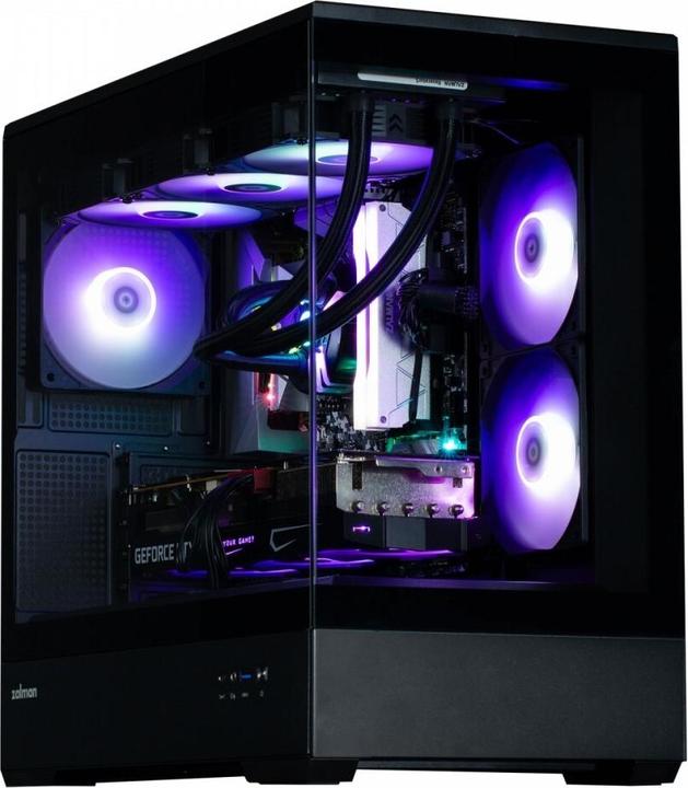 Produktbild Zalman GHE P30 V2 micro-ATX Geh??use Tempered Glass Panoramic View - Schwarz (mATX, Mini-ITX)