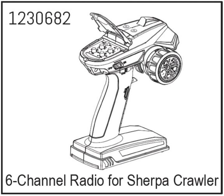 Produktbild Absima 6-Kanal Fernsteuerung für CR3.4 Crawler