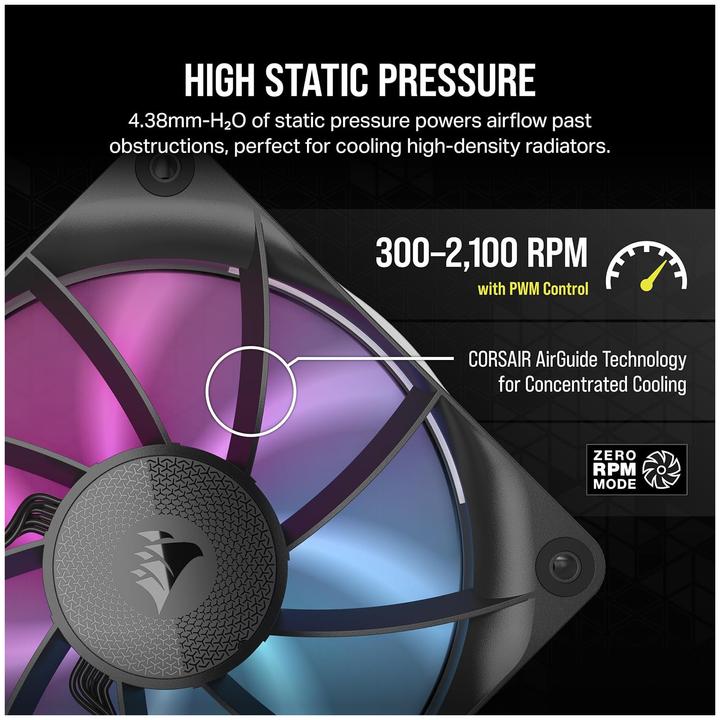 Produktbild Corsair iCUE LINK RX120 RGB (120 mm, 3 x)