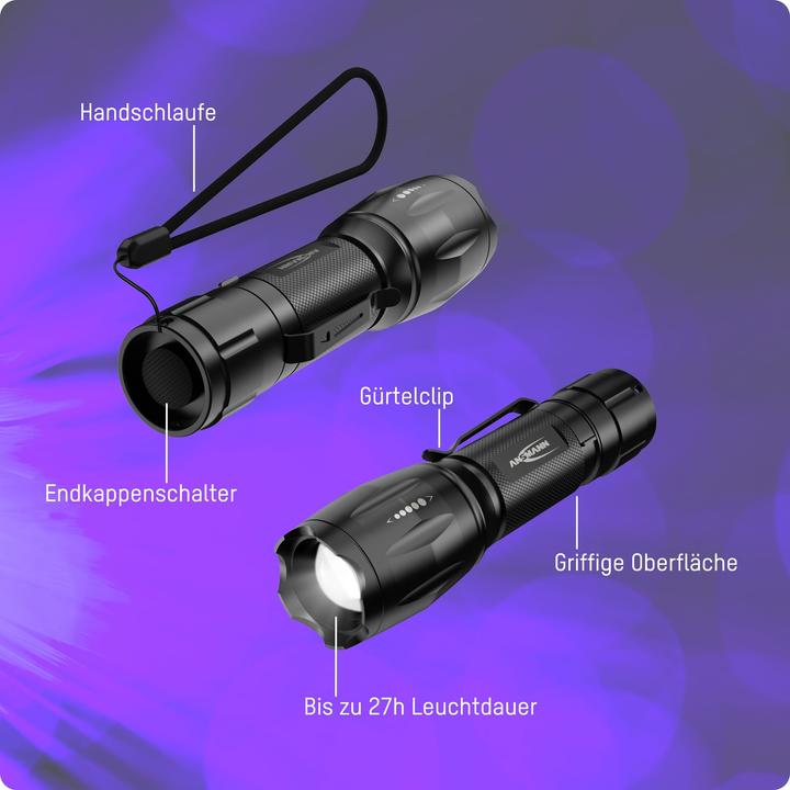 Produktbild Ansmann Taschenlampe Action 400 UV (3.75 cm, 100 lm)