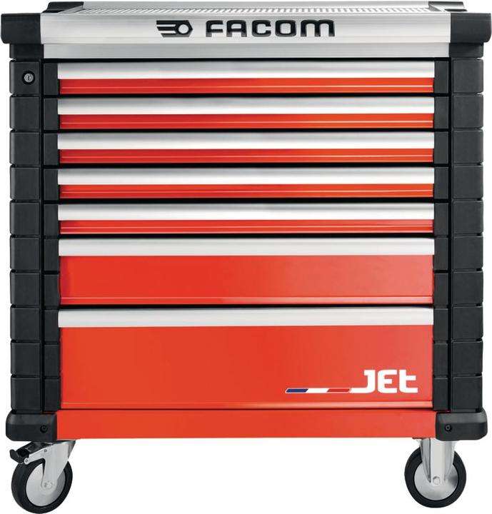 Produktbild Facom Werkstattwagen JET+ mit 7 Schubfächer, 4 Module pro Schubfach, rot (RAL 3020) (4 x)