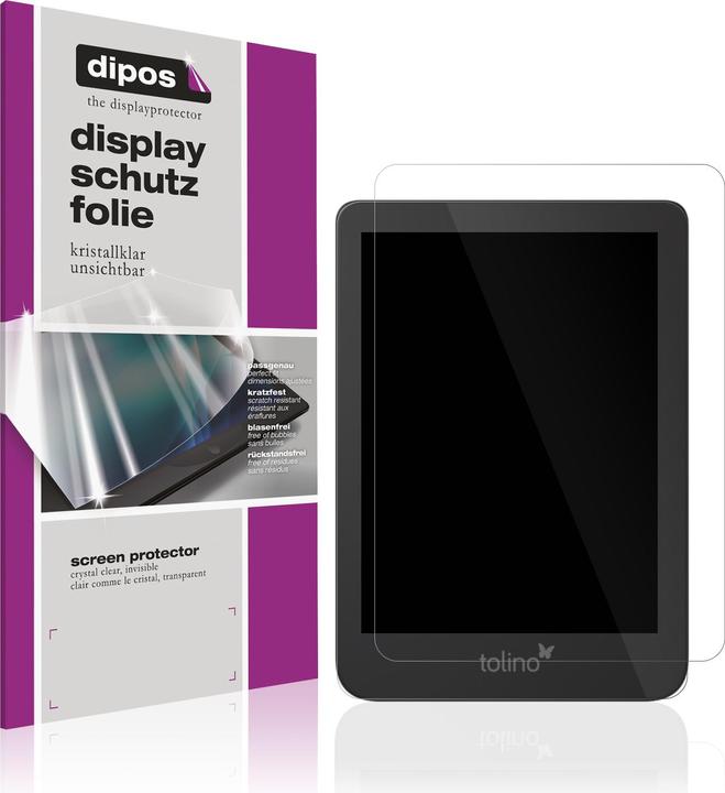 Actual product image Dipos Screen Protector Crystalclear for Tolino Shine 4 / 5 (1 Piece, Tolino Shine 4)